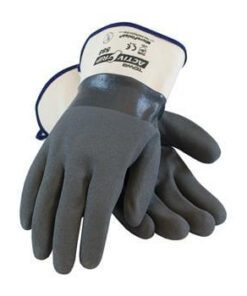 PIP 56-AG588 ActivGrip Nitrile Coated Glove with Cotton Liner and MicroFinish Grip - Safety Cuff - Box/12 Pairs