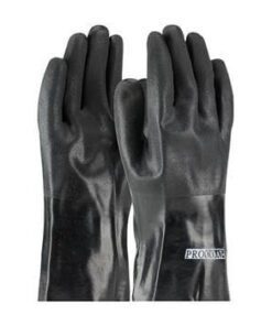 PIP 58-8030DD ProCoat PVC Dipped Glove with Jersey Liner and Rough Acid Finish - 12" - Box/12 Pairs