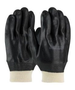PIP 58-8115DD ProCoat PVC Dipped Glove with Interlock Liner and Sandy Finish - Knitwrist - Box/12 Pairs