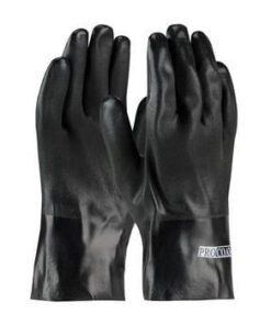 PIP 58-8120DD ProCoat PVC Dipped Glove with Interlock Liner and Sandy Finish - 10" - Box/12 Pairs