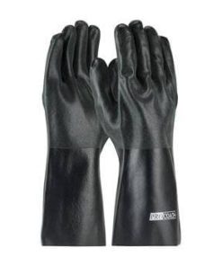 PIP 58-8140DD ProCoat PVC Dipped Glove with Interlock Liner and Sandy Finish - 14" - Box/12 Pairs