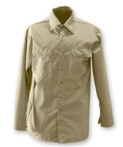 Chicago Protective Apparel 625-USK 70E Indura Ultra Soft FR Work Shirt, Khaki