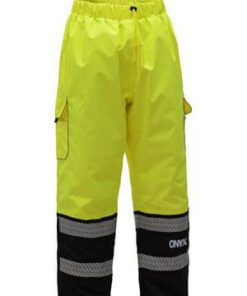 GSS Safety 6711 ONYX Class E Safety Pants with Teflon Coating-Lime
