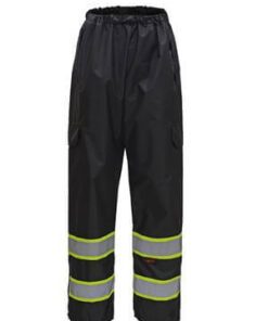 GSS Safety 6717 Class E Two Tone Rain Pants - Black