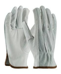 PIP 68-161SB Regular Grade Top Grain/Shoulder Split Cowhide Leather Driver's Glove - Keystone Thumb - Box/12 Pairs