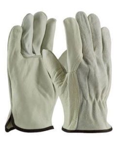 PIP 68-162SB  Regular Grade Top Grain / Shoulder Split Cowhide Leather Driver's Glove with Kevlar Stitching - Wing Thumb - Box/12 Pairs