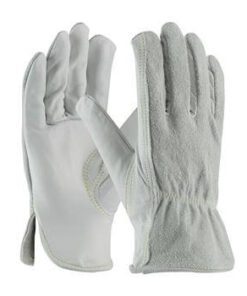 PIP 68-163SB Regular Grade Top Grain / Shoulder Split Cowhide Leather Driver's Glove with Kevlar Stitching - Keystone Thumb - Box/12 Pairs