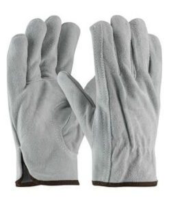 PIP 69-189 Premium Grade Split Cowhide Leather Driver's Glove - Keystone Thumb - Box/12 Pairs