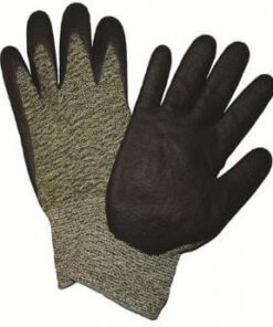 West Chester 710SANF Black Foam Nitrile Palm Coated Aramid/Polyamide ANSI Cut Level 4 Gloves - Box/12 Pairs