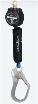 FallTech: 72706SA3  6' Mini Personal SRL with Steel Rebar Hook Includes Steel Dorsal Connecting Carabiner