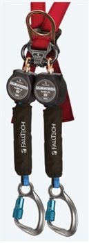 FallTech: 72706TB6  6' Mini Dual Leg Personal SRL with Aluminum Carabiners Includes Steel Dorsal Connecting Carabiner