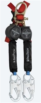 FallTech: 72706TH1  6' Mini Dual Leg Personal SRL with Steel Snap Hooks Includes Triple Lock Steel Dorsal Connector