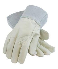 PIP 75-2022 Top Grain Cowhide Leather Mig Tig Welder's Glove with Kevlar Stitching - Split Leather Band Top - Box/12 Pairs