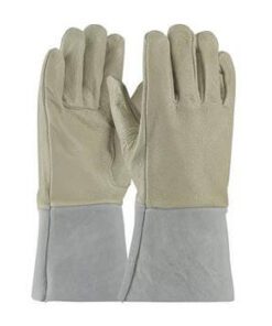 PIP 75-320 Top Grain Pigskin Leather Mig Tig Welder's  Glove with Kevlar Stitching - Split Leather Gauntlet Cuff - Box/12 Pairs