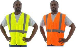 Majestic 75-3203 Hi Vis Yellow Class 2 Mesh Velcro Safety Vest