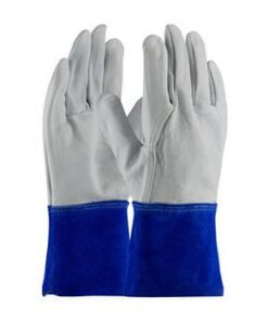 PIP 75-4854 Top Grain Goatskin Leather Mig Tig Welder's  Glove with Kevlar Stitching - Leather Slip-On Cuff - Box/12 Pairs