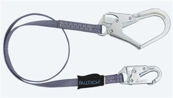 FallTech 82063 6' Web Restraint Lanyard Fixed-Length 6' Lanyard with Rebar Hook