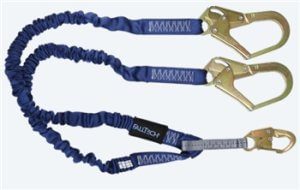 FallTech 8240Y3   4 1/2' - 6'  ElasTech Energy Absorbing Stretch Y Lanyard, Dual leg with Steel Rebar Hooks