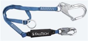FallTech 825623A   6' ViewPack Tie-Back Energy Absorbing, Single leg Lanyard with Rebar Hook