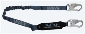 FallTech: 8256EL 4 1/2′ – 6' ViewPack Energy Absorbing Lanyard with Steel Snap Hooks