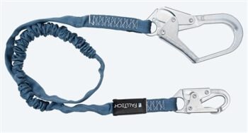 FallTech 82593 6' Internal / Low Profile Shock Absorber Lanyard, with Steel Rebar Hook