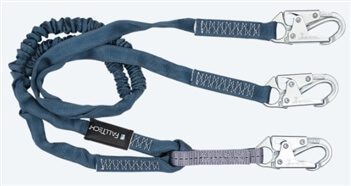 FallTech 8259Y 6' Internal / Low Profile Y Shock Absorber Lanyard, Dual Leg with Snap Hooks