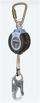 FallTech 82706SB1 6' DuraTech Mini SRL Single Leg Web Retractable with Steel Snap Hook  & Steel Dorsal Carabiner