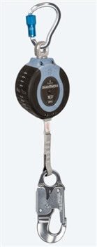 FallTech 82710SG4    10' DuraTech SRL Single Leg Web Retractable with Aluminum Snap Hook & Aluminum Carabiner