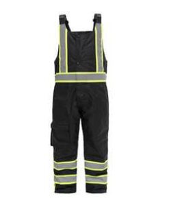 GSS Safety 8703 Premium Two Tone Winter Insulated Bibs w/Multi Pockets - Black