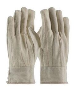 PIP 92-918BTO Cotton Canvas Double Palm Glove with Nap-out Finish - Band Top - Box/12 Pairs