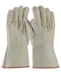 PIP 94-932G Premium Grade Hot Mill Glove, Three-Layers of Cotton Canvas, Burlap Liner- 32 oz, Gauntlet Cuff - Box/12 Pairs