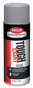 Krylon Tough Coat Primer - A00345000 Silver Zinc, Case/ 12 Cans