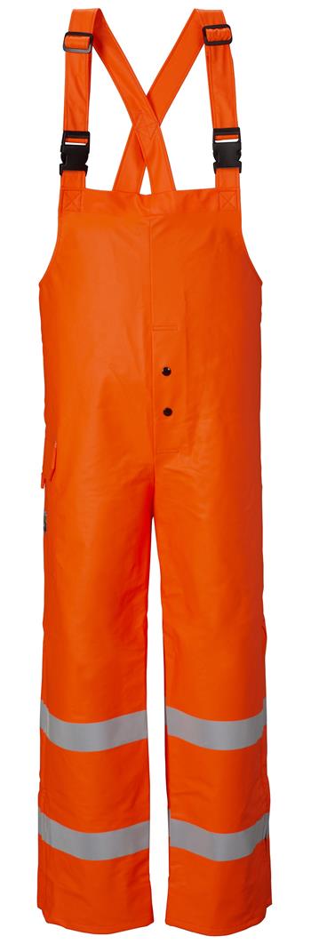 Lakeland ABPU10ORZ Premium Polyurethane Arc Tech Hi Vis Class E Rain Bib for Arc Flash & Flash Fire