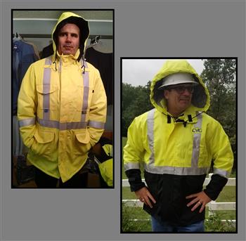 AmeriFire-AR AMFR-HWA5091 Lineman Arc Flash 4-Season Waterproof Hi Vis Class 3 FR Parka, Zip Out Heavy Winter FR Liner, Hi Vis Yellow, Made in USA