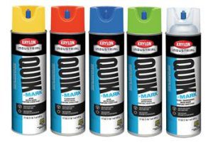 Krylon Quik-Mark Water Based Inverted Marking Paint, 17 oz Cans, 15 Color Choices, Case/12 Cans