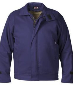 AmeriFire-AR Arctic14 Bomber Indura Arc Rated FR Arctic Navy Bomber Jacket With 12.5 Oz Double Faced Moda-Quilt FR Liner, 50 Cal, 2112 Compliant, Made In USA