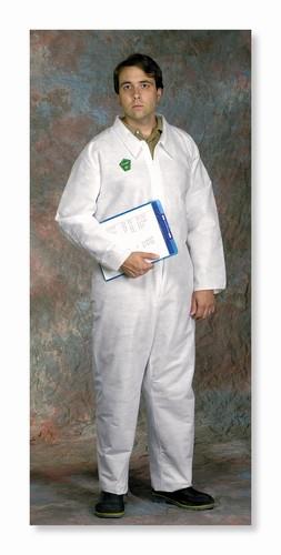 West Chester C3800 POSIWEAR M3 White Disposable Coveralls, Open Wrist & Ankles, Collar - Case/25