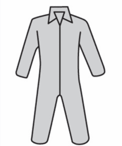 West Chester C3900 Posi-Wear M3 - Gray SMMMS Disposable Coveralls, zipper front and collar - Case/25