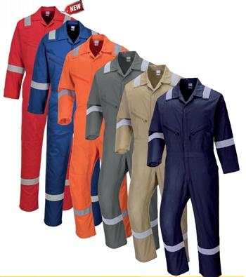 Portwest C814 Iona 100% Cotton Coverall with Reflective Tape