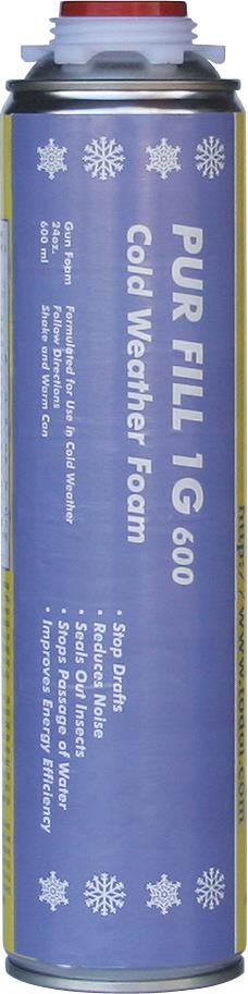 Todol CW01 Pur Fill 1G 600 Cold Weather Gun Foam Formulation 24 oz, 12/case