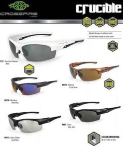 CrossFire Crucible Premium Safety Eyewear, 5 Styles Available