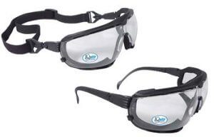 Radians DG1-13 Dagger IQ - IQuity Foam Lined Safety Goggle, Anti-Fog, Chemical & Abrasion Resistant with Head Strap & Adjustable Temples, Clear, Box/12