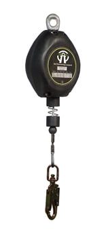 SafeWaze FS-FSP1211-G Series Class A Galvanized Cable Retractables, 11', 15', 20' with Rebar Hook Options ANSI Z359.14