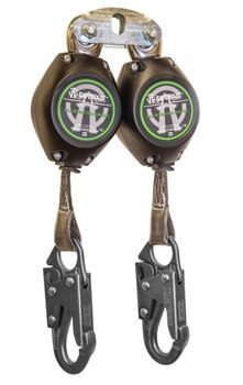 SafeWaze FS-FSP14075-W Class A 7' Dual Leg Retractable with Snap Hooks