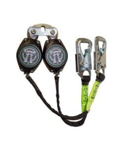 SafeWaze FS-FSP14075-W-TBH Class A 7' Dual Leg Tie-Back Retractable with Snap Hooks