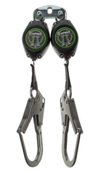 SafeWaze FS-FSP14085-W-RBH Class A 7' Dual Leg Retractable with Rebar Hooks