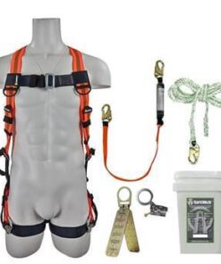 SafeWaze FS-ROOF-P Premium Roofing Kit with Reusable Components - Compliance in a Bucket