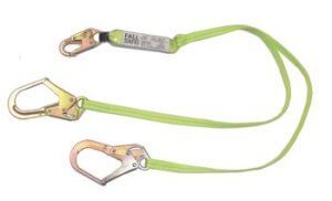 SafeWaze FS566 Series Dual Leg Lanyards with Rebar Hooks, 4 ft, 6 ft or Adjustable Length Options