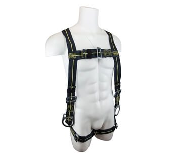 SafeWaze FS77326-FR Fire Rated Safety Harness, Nomex & Kevlar with Back & Side D-Rings, Rated 420 lbs