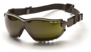 Pyramex GB1850SFT Safety Glasses, V2G Eyewear 5.0 IR Filter Lens with Black Strap/Temples, Qty: Box/12 prs